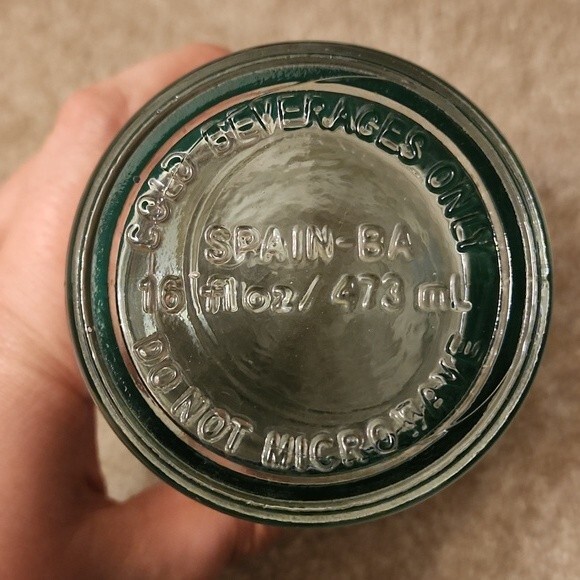 Starbucks Clear Glass Recycled Materials Tumbler 16oz - Picture 6 of 7